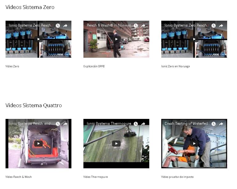 Videos Ionics systems